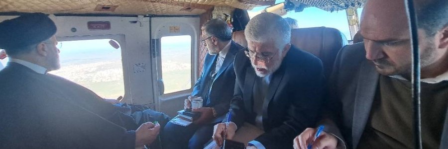 بازدید هوایی دکتر رئیسی از سد چایلی
