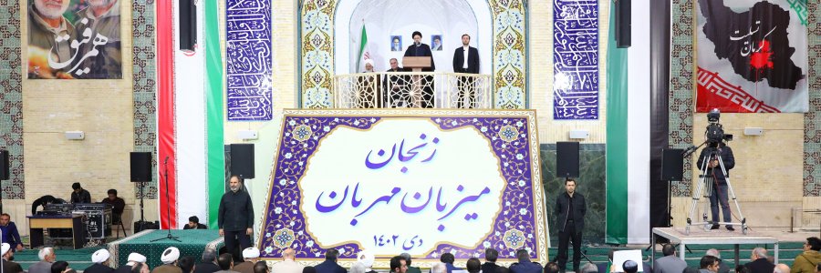 حضور در اجتماع پرشور مردم زنجان