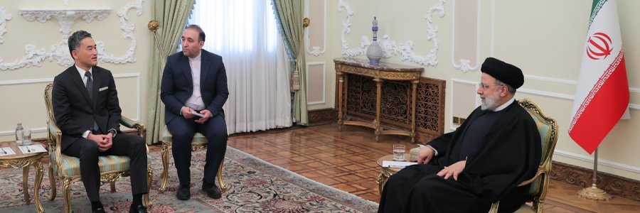 دکتر رئیسی: تحریم‌های ظالمانه علیه  ایران نمی‌تواند مانعی برای گسترش روابط ایران و ژاپن باشد/ سفیر جدید ژاپن: ژاپن برای تلاش‌های دولت ایران در راستای تعمیق و تقویت روابط منطقه‌ای احترام زیادی قائل است