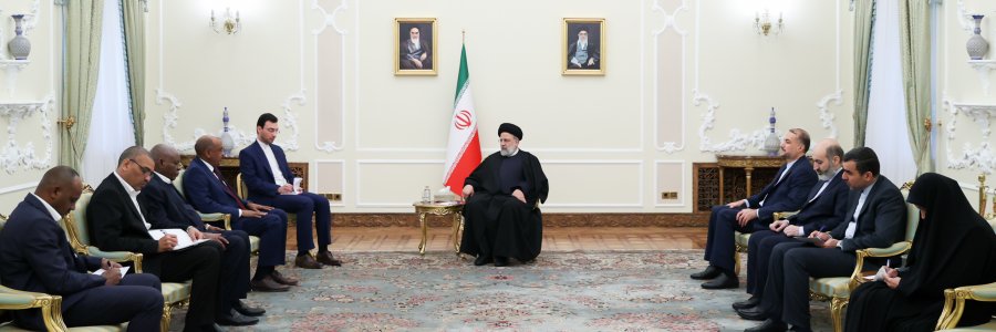 دکتر رئیسی: فاصله‌گذاری کشورها با رژیم صهیونیستی از سیاست‌های اصولی جمهوری اسلامی ایران است/ استقبال از درخواست سودان برای احیای روابط تهران-خارطوم/ ابراز علاقمندی سرپرست وزارت امور خارجه سودان برای توسعه روابط کشورش با جمهوری اسلامی ایران