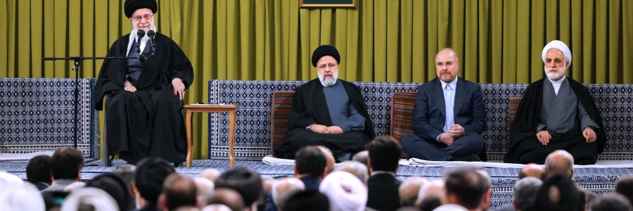 دیدار مسئولان نظام و سفرای کشورهای اسلامی با رهبر انقلاب