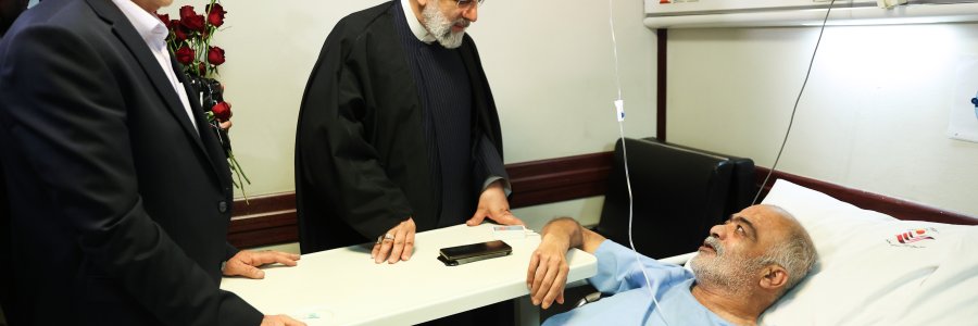 عیادت دکتر رئیسی از تعدادی از جانبازان دفاع مقدس