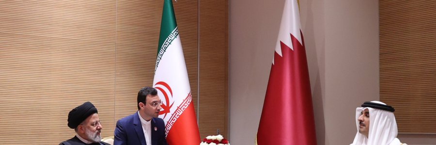 دیدار امیر قطر با رئیس جمهور