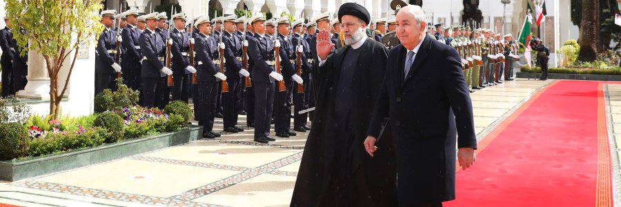 استقبال رسمی عبدالمجید تبون از رئیس جمهور