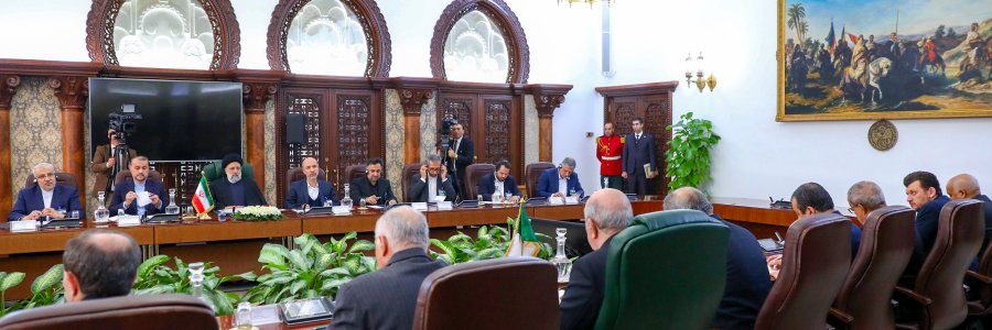 نشست مشترک هیئت های عالیرتبه ایران و الجزایر