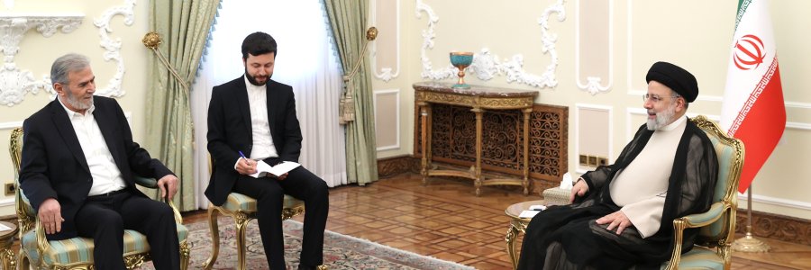 دیدار دبیرکل جنبش جهاد اسلامی فلسطین با رییس جمهور