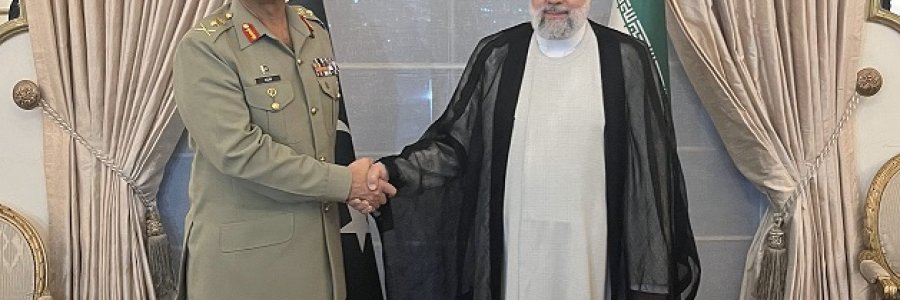 دکتر رئیسی: تقویت همکاری قوای مسلح ایران و پاکستان می‌تواند صلح و ثبات را برای منطقه به ارمغان آورد/ عاصم منیر: مرزهای دو کشور 