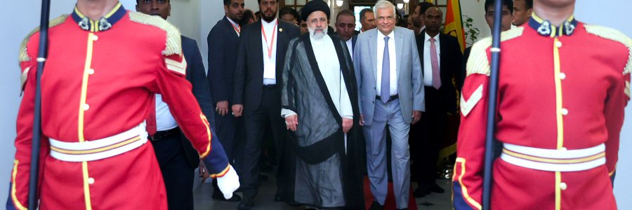 استقبال رسمی از سوی رئیس جمهور سریلانکا