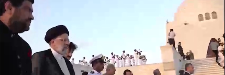 حضور رئیس‌جمهور در آرامگاه محمد علی جناح
