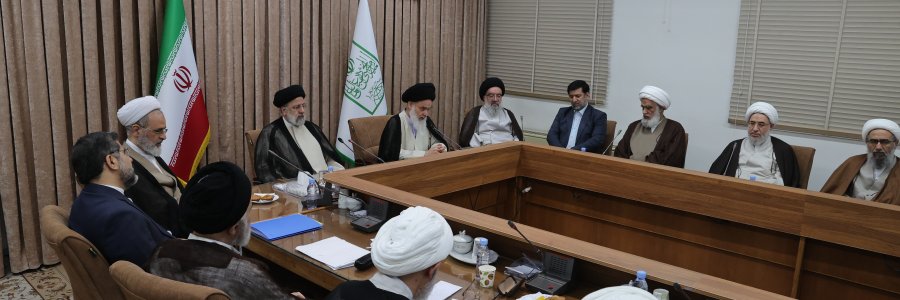 دیدارهای جداگانه دکتر رئیسی با جمعی از علما و اعضای جامعه مدرسین حوزه علمیه قم
