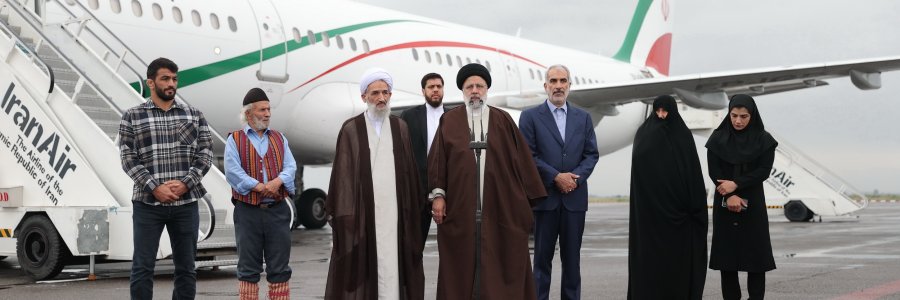 ورود رئیس جمهور به استان مازندران