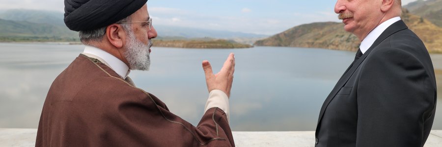 بازدید مشترک روسای جمهور ایران و آذربایجان از سد قلعه‌سی
