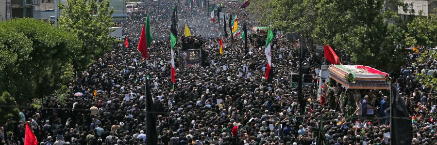 مراسم تشییع پیکر رئیس جمهور شهید و همراهان در تهران