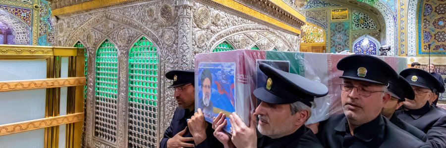 مراسم تشییع پیکر رئیس جمهور شهید و همراهان در مشهد