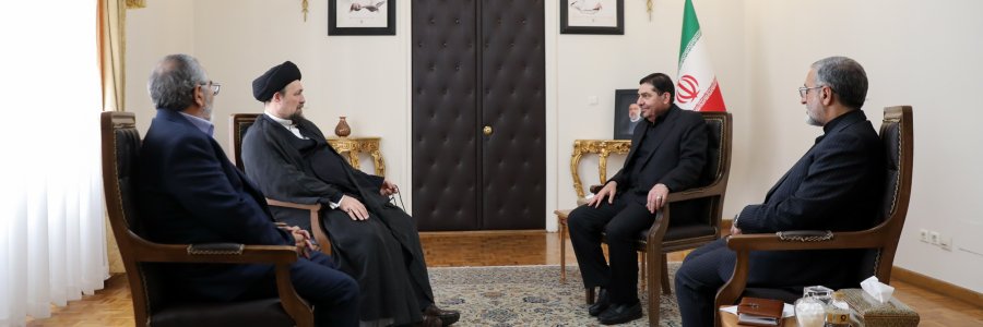 حضور حجت‌الاسلام والمسلمین سید حسن خمینی در دفتر سرپرست ریاست جمهوری