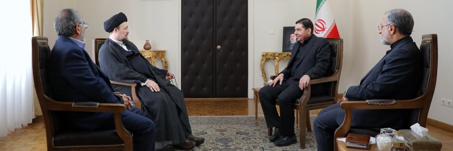 حضور حجت‌الاسلام والمسلمین سید حسن خمینی در دفتر سرپرست ریاست جمهوری