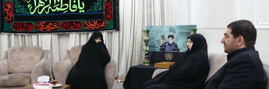حضور در منزل رئیس جمهور شهید