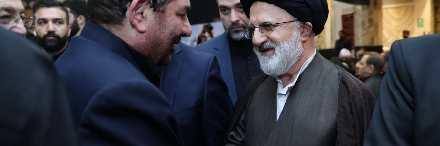 حضور در مراسم یادبود پدر شهیدان حجازی