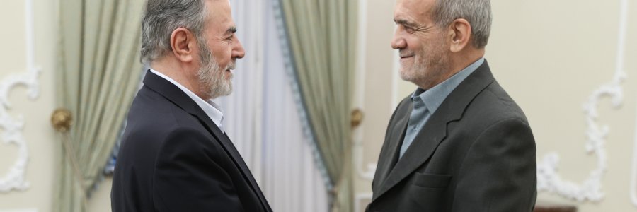 دیدار دبیرکل جهاد اسلامی فلسطین با رئیس جمهور