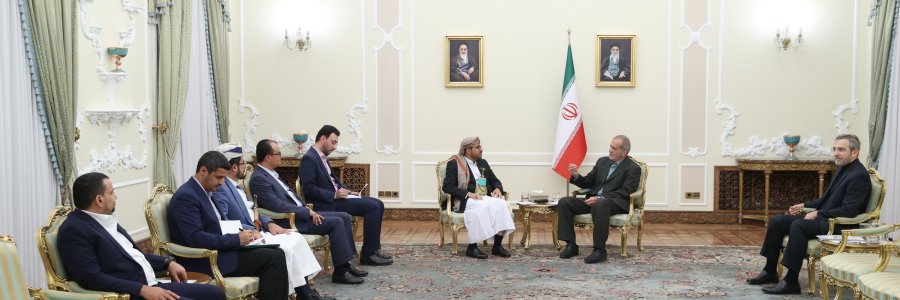 دیدار سخنگوی انصارالله یمن با رئیس جمهور