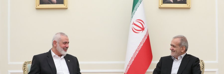 دیدار رئیس دفتر سیاسی حماس با رئیس‌جمهور