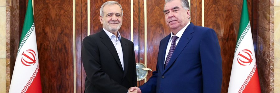دیدار روسای جمهور ایران و تاجیکستان
