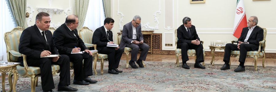 دکتر پزشکیان: بدخواهان روابط دوستانه ایران و ترکمنستان می‌خواهند ما را از هم دور کنند، اما اراده ما بر خواست آنها غلبه خواهد کرد/ معاون نخست وزیر ترکمنستان: کاملا مصمم و علاقمند به توسعه همه جانبه این روابط هستیم