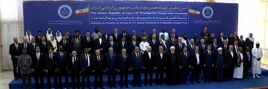 قاب ماندگاری از مهمانان مراسم تحلیف 