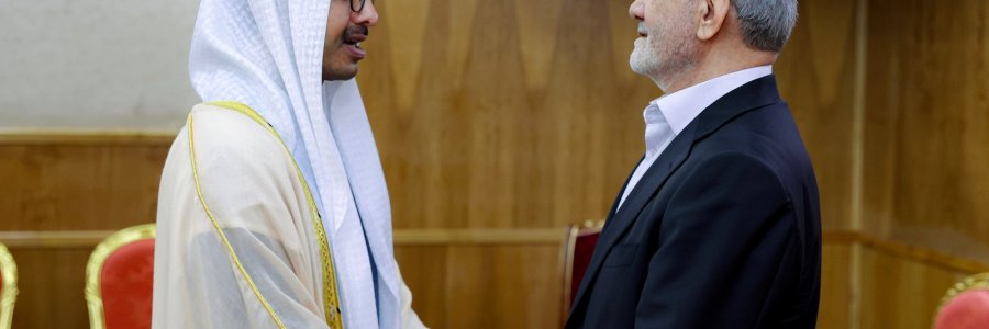 دیدار وزیر خارجه امارات متحده عربی با دکتر پزشکیان