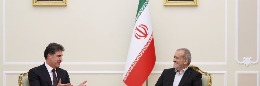 دیدار رییس اقلیم کردستان عراق با رییس جمهور