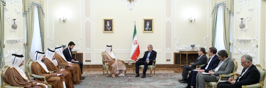 دیدار نخست وزیر و وزیر امور خارجه قطر با رئیس جمهور