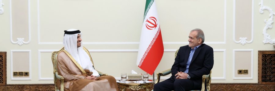 دیدار نخست وزیر و وزیر امور خارجه قطر با رئیس جمهور