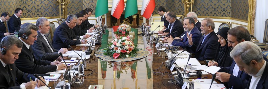 دکتر پزشکیان: توافق گازی با ترکمنستان اقدامی راهبردی برای تبدیل ایران به هاب گازی منطقه است/ بردی محمداف: توسعه روابط میان دو کشور برای ترکمنستان اهمیت زیادی دارد