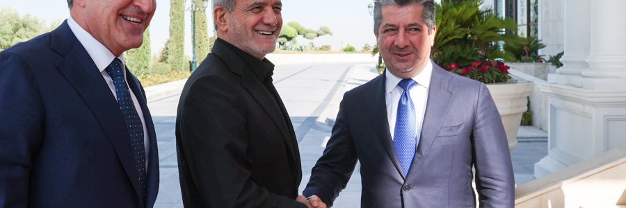 دیدار رئیس و نخست وزیر اقلیم کردستان عراق با رئیس جمهور
