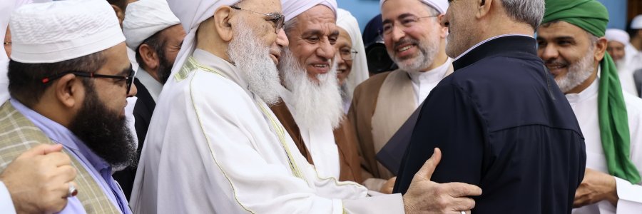 دیدار جمعی از علما و بزرگان اهل تسنن به مناسبت هفته وحدت با رئیس جمهور