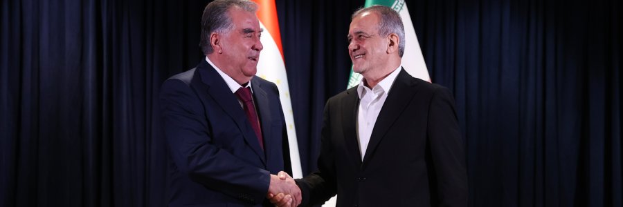 دیدار روسای جمهور ایران و تاجیکستان