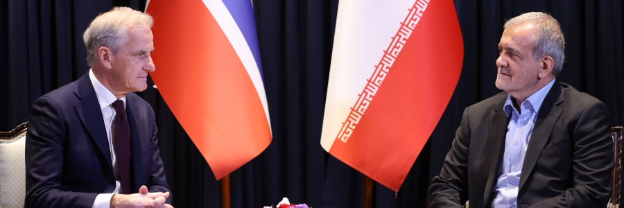 دیدار نخست وزیر نروژ با رئیس جمهور