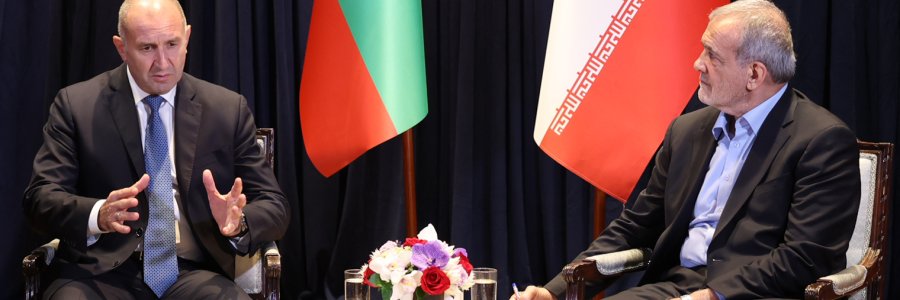 دیدار روسای جمهور ایران و بلغارستان