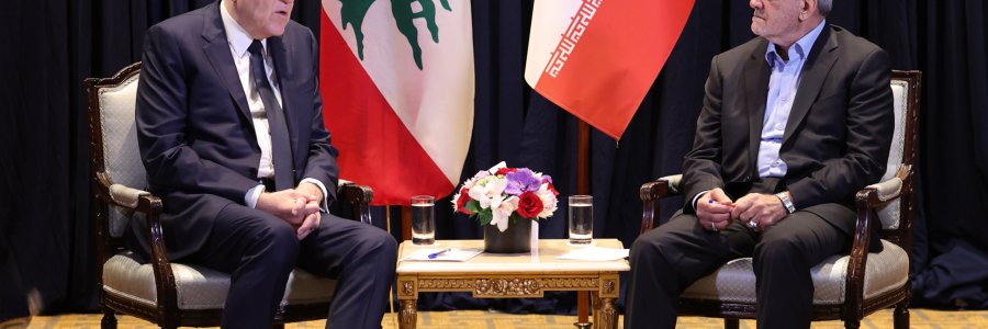 دیدار نخست وزیر لبنان با رئیس جمهور