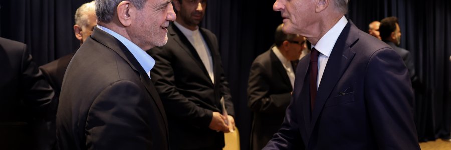 دیدار نخست وزیر نروژ با رئیس جمهور