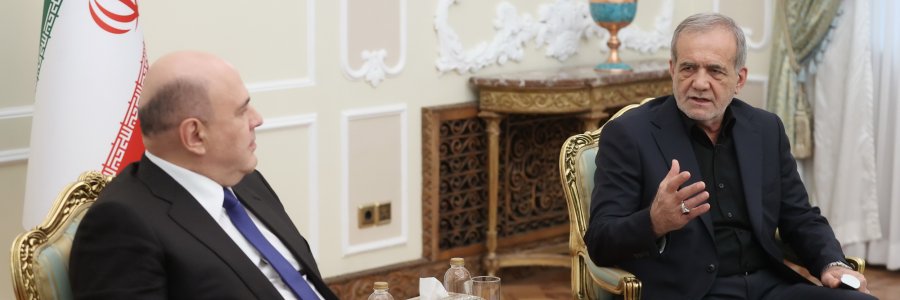 دیدار نخست وزیر روسیه با دکتر پزشکیان