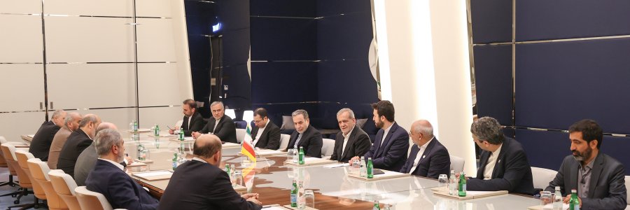 دیدار هیئت عالی‌رتبه جنش حماس با رئیس جمهور