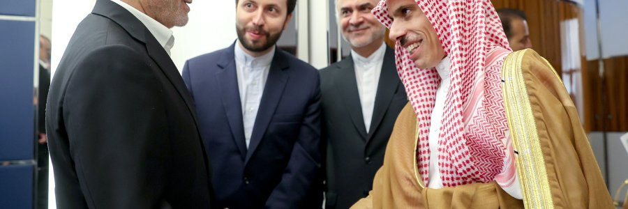 دیدار وزیر امور خارجه عربستان با رئیس جمهور