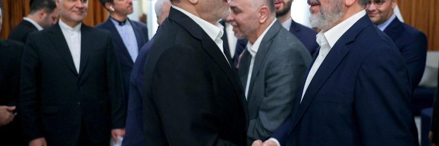 دیدار هیئت عالی‌رتبه جنبش حماس با رئیس جمهور