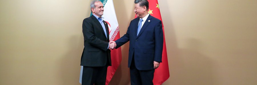 دیدار روسای جمهور ایران و چین