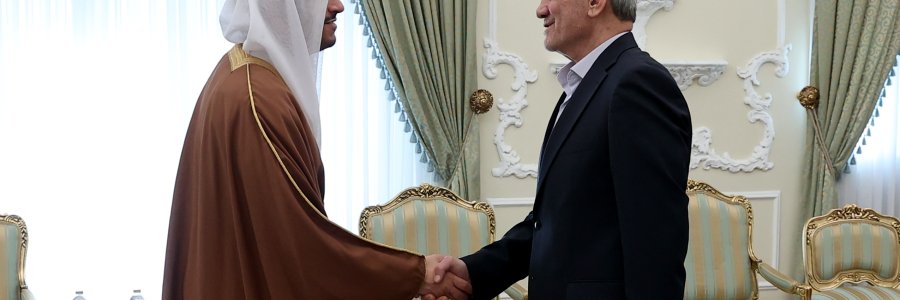 دیدار نخست وزیر و وزیر امور خارجه قطر با رئیس جمهور