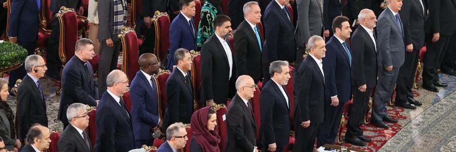 مراسم سالگرد پیروزی انقلاب اسلامی با حضور سفرا و مسئولان نمایندگی‌های بین المللی مقیم ایران