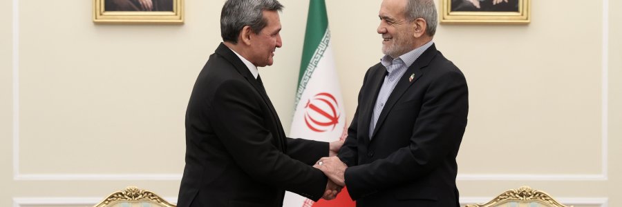 دیدار وزیر خارجه ترکمنستان با رئیس جمهور