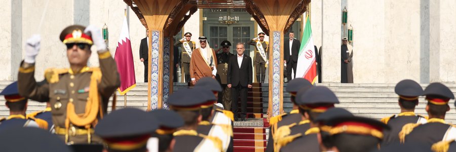 استقبال رسمی دکتر پزشکیان از امیر قطر
