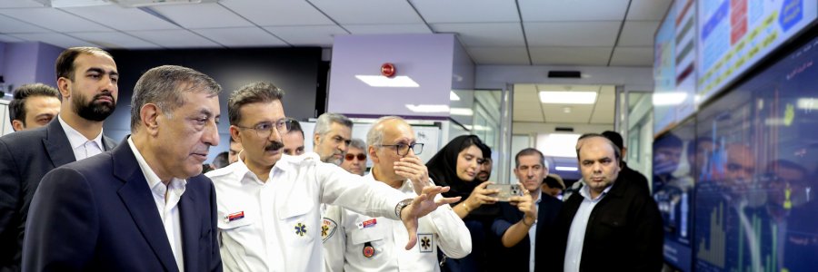 بازدید معاون اجرایی رئیس جمهور از سازمان اورژانس کشور